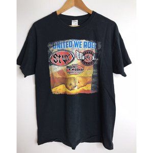 United We Rock Styx Don Felder REO Speedwagon 2017 Tour Men's Large T-Shirt